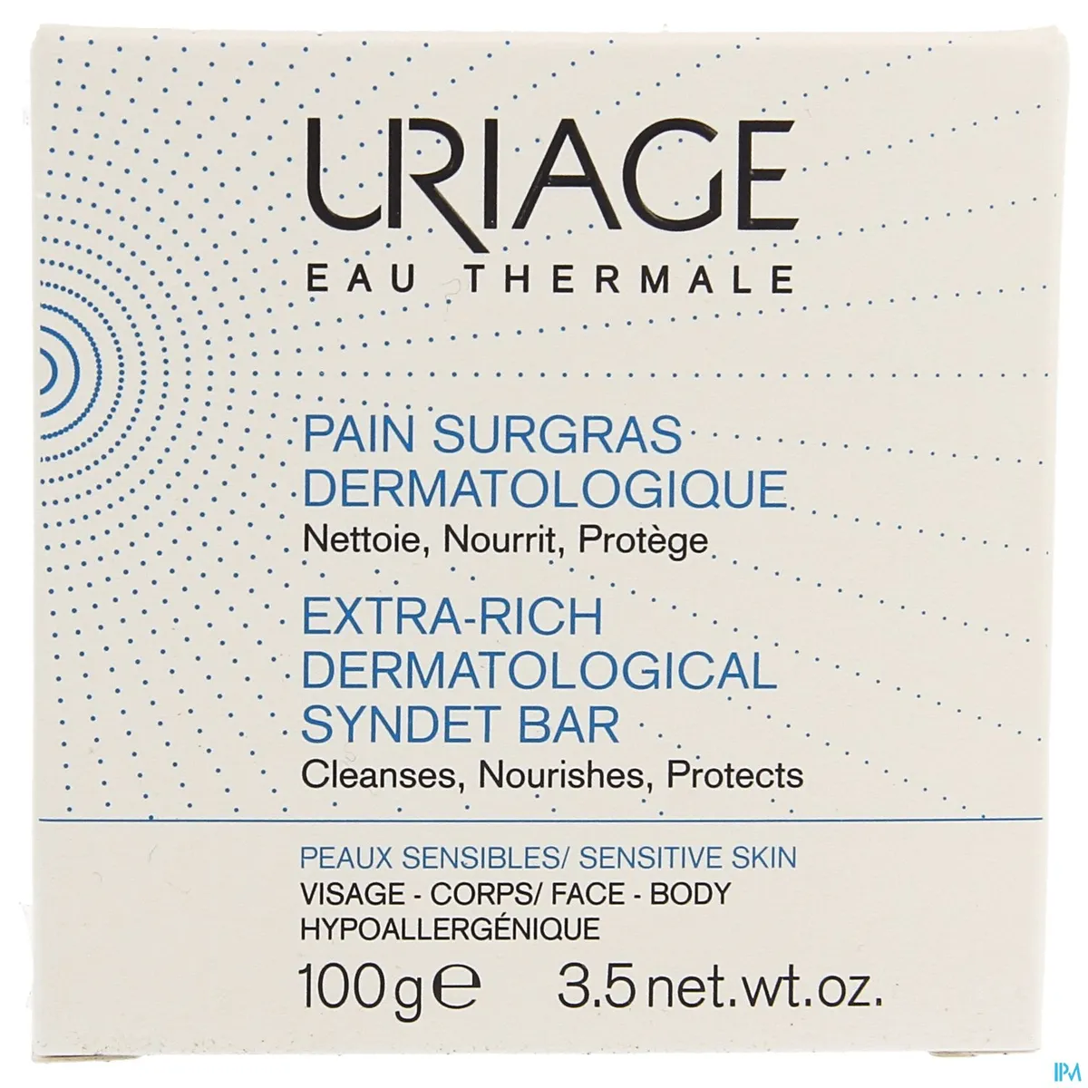 Uriage Overvet wasstuk 100g