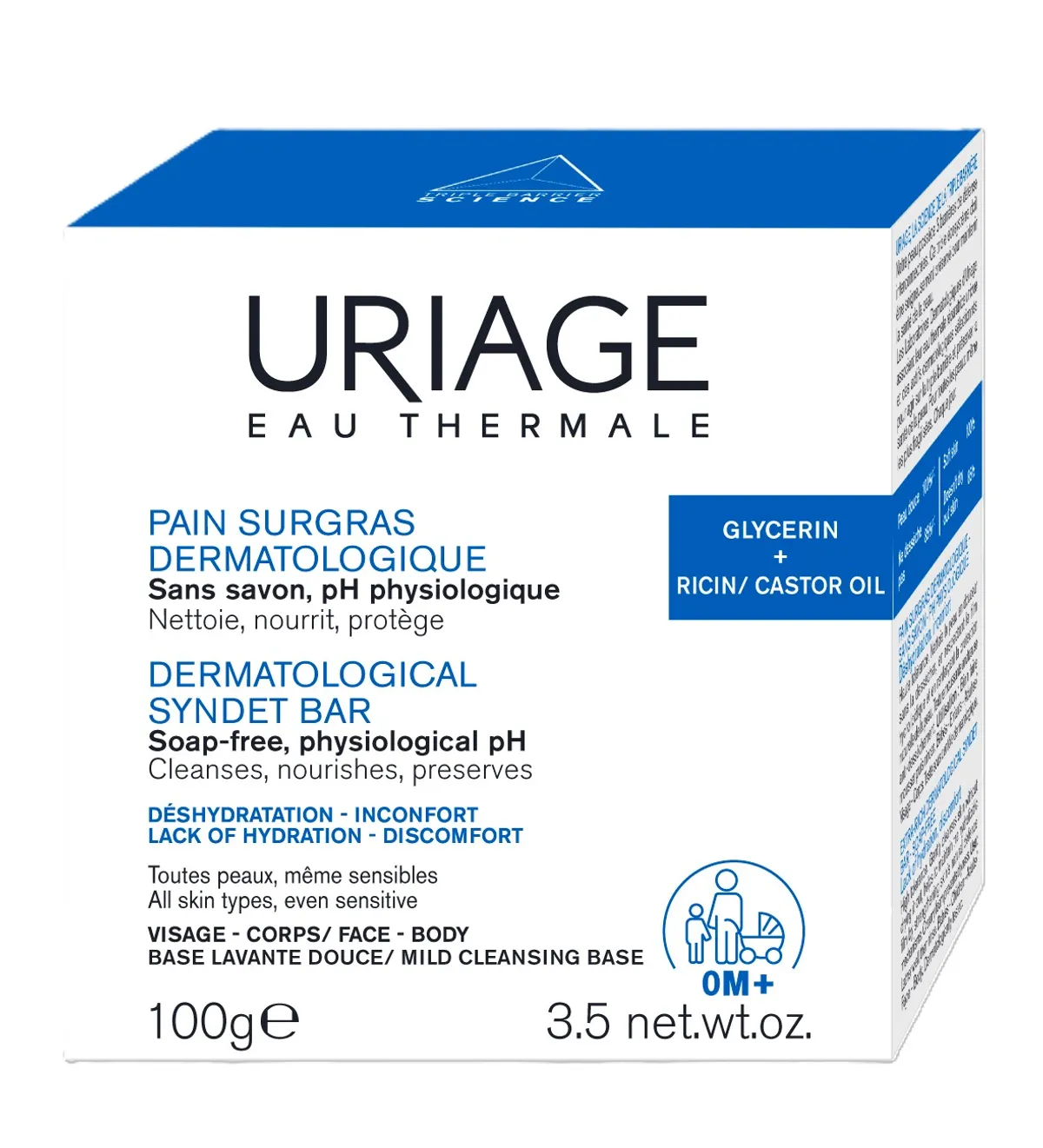 Uriage Overvet wasstuk 100g