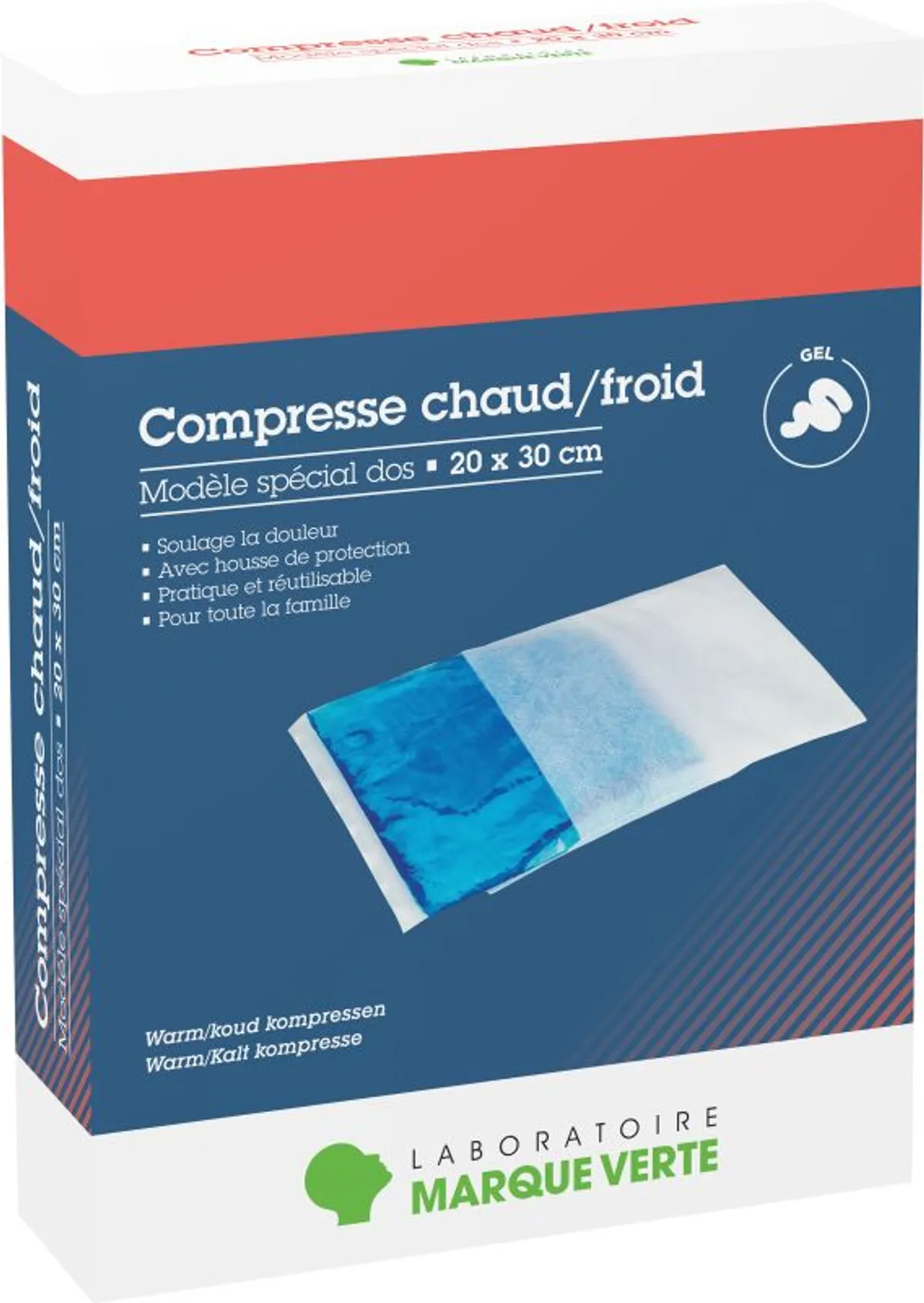 Marque Verte Compresse Chaud-Froid 20x30cm