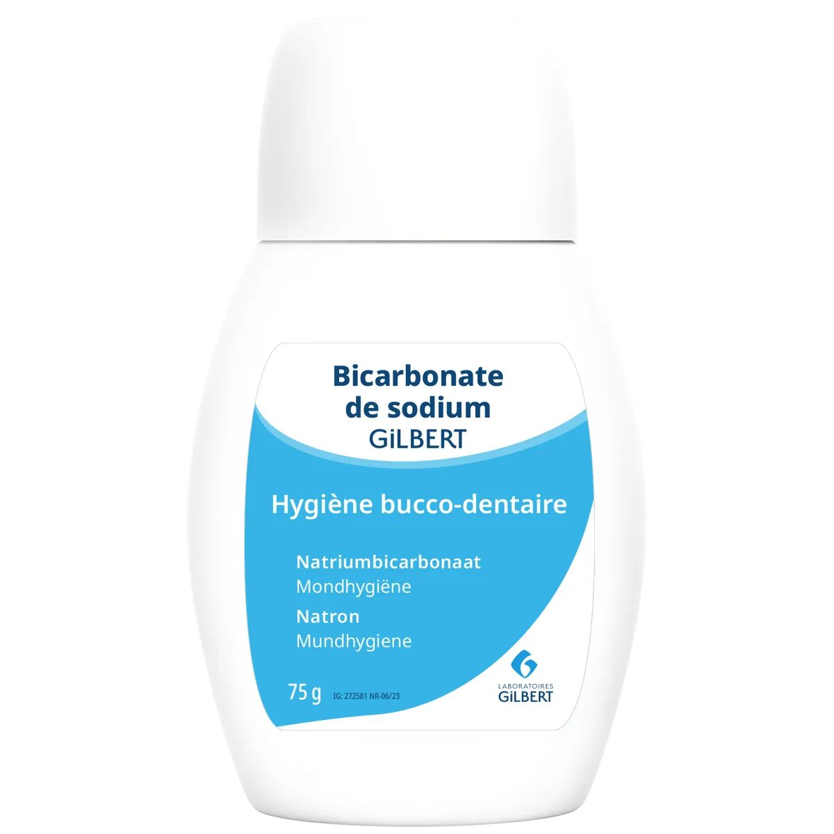 Gilbert Bicarbonate De Sodium Hygiène Bucco-Dentaire 75g