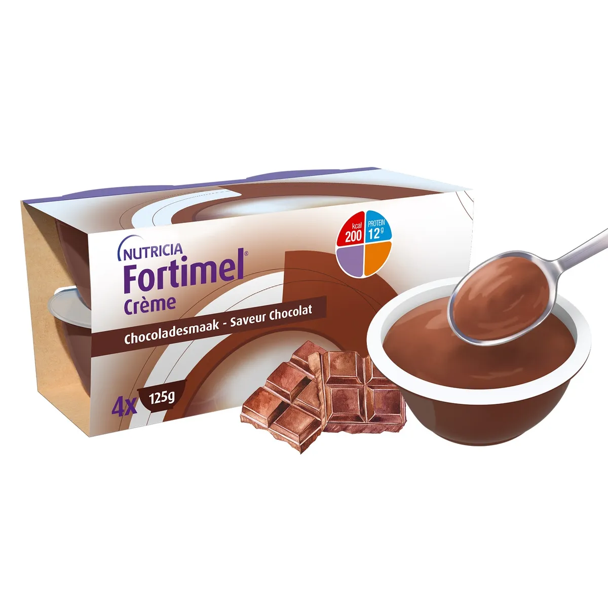 FORTIMEL CREME CHOCOLADE 4X125G