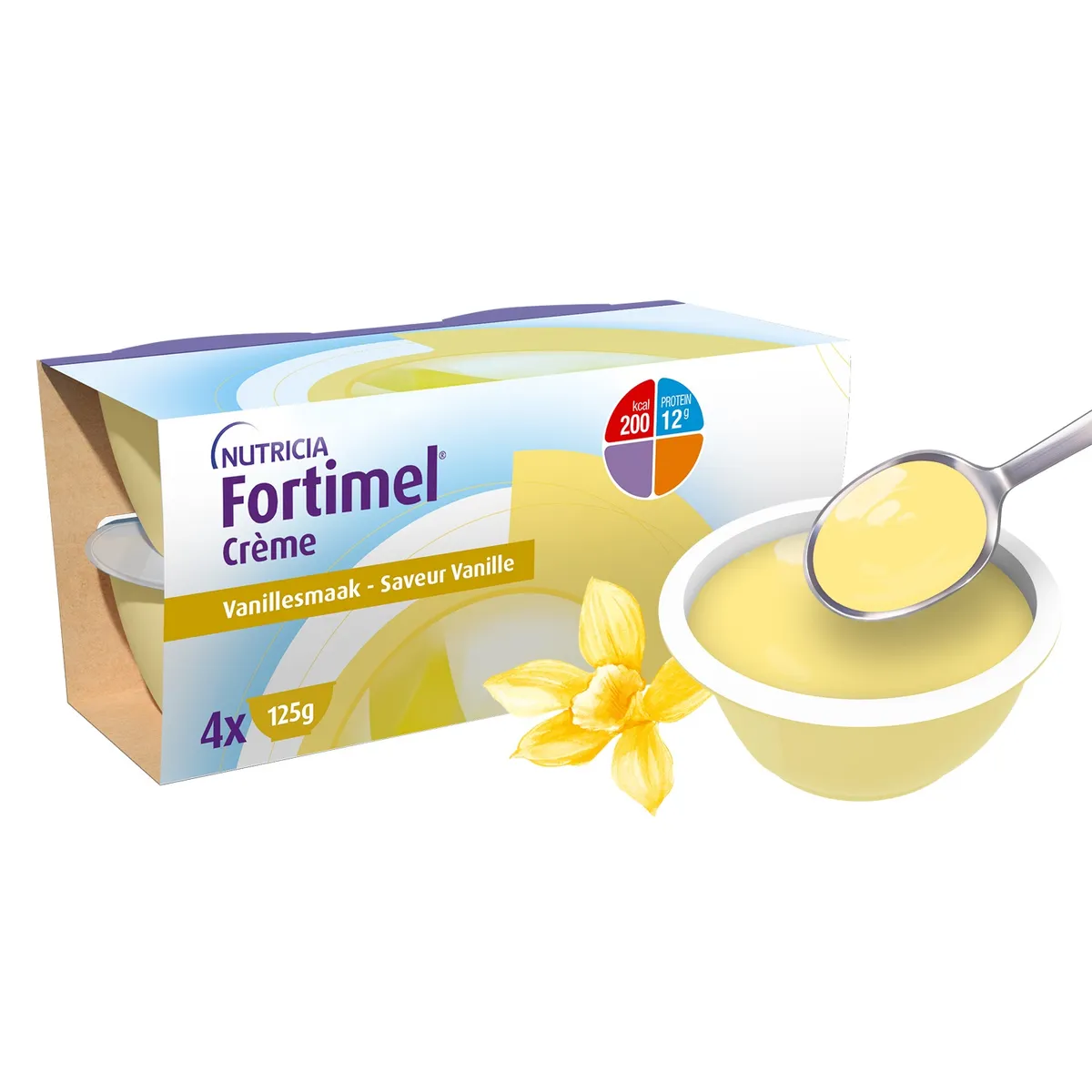 Fortimel Crème Saveur Vanille 4x125g
