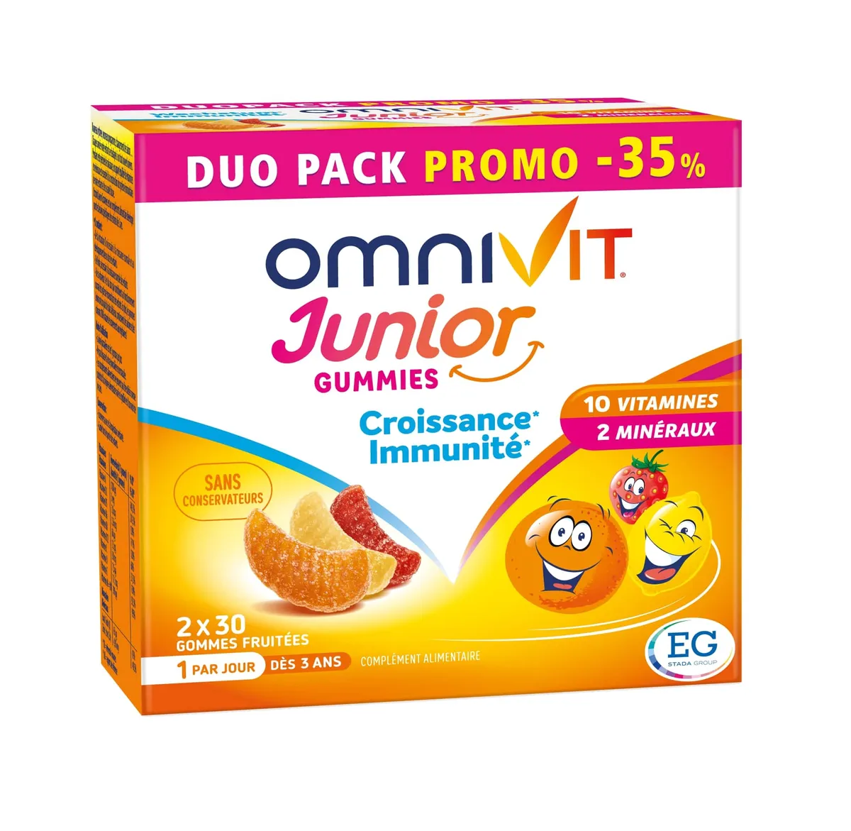 Omnivit Junior 2x30 Gommes à mâcher