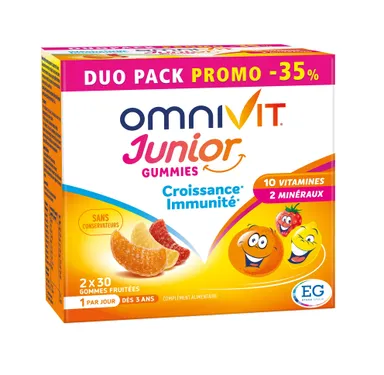 Omnivit Junior 2x30 Gommes à mâcher