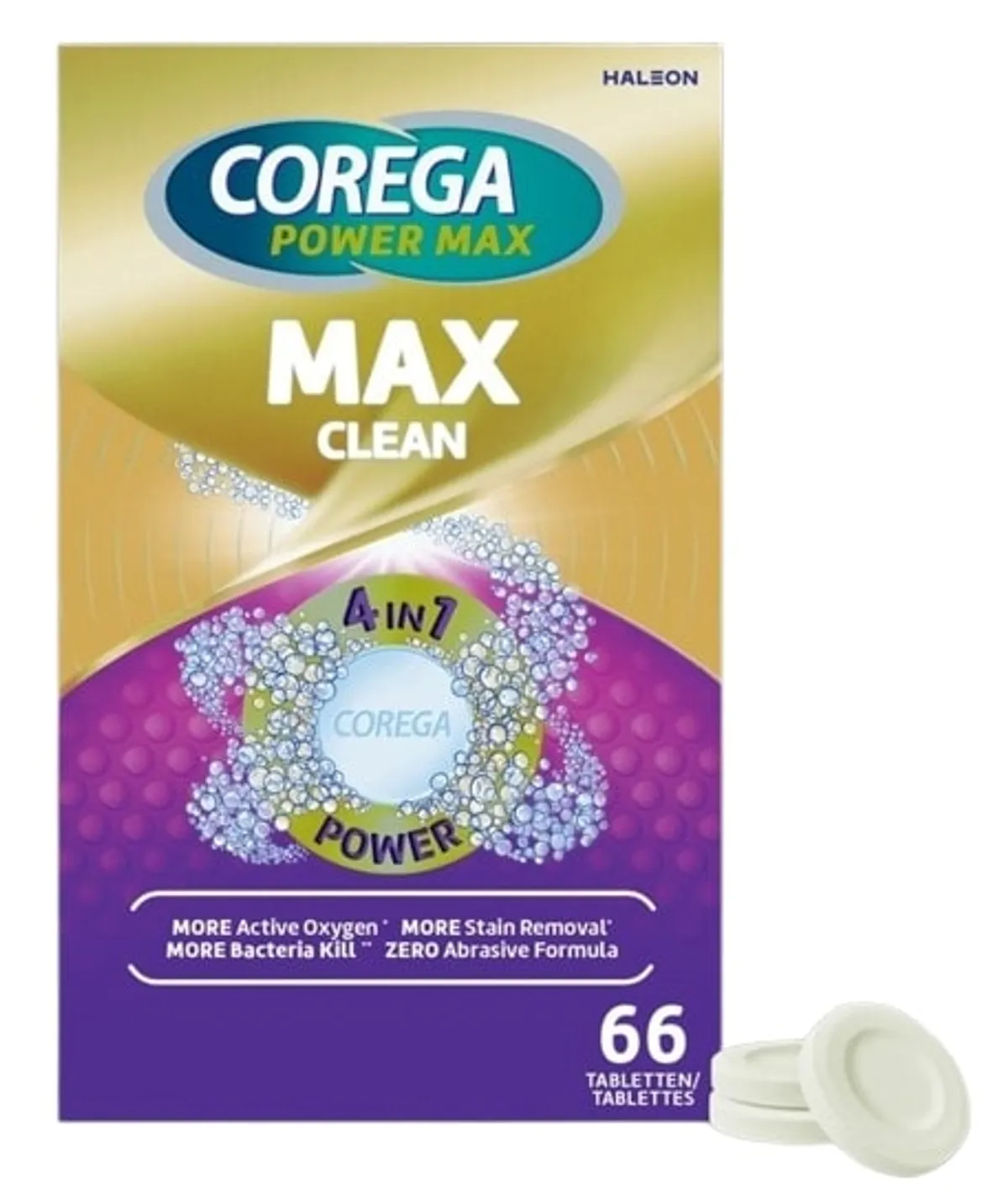 Corega Power Max Clean 4-in-1 66 Tabletten