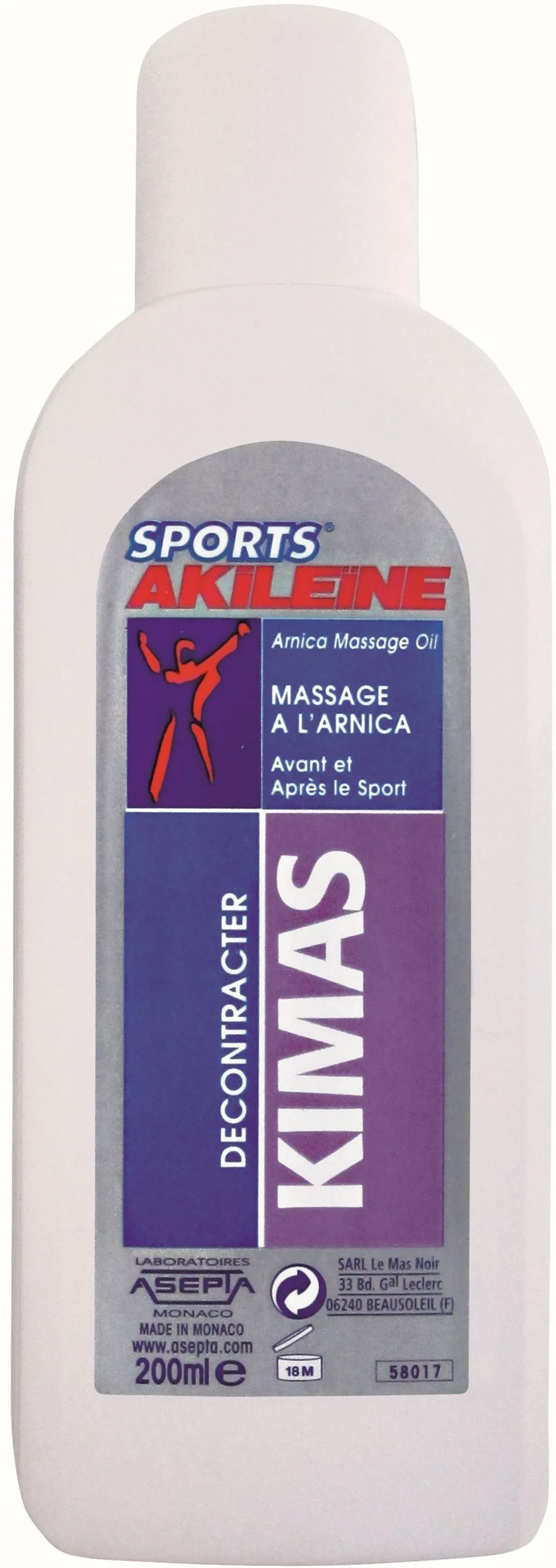 Akileine Sport KIMAS Huile 200ml