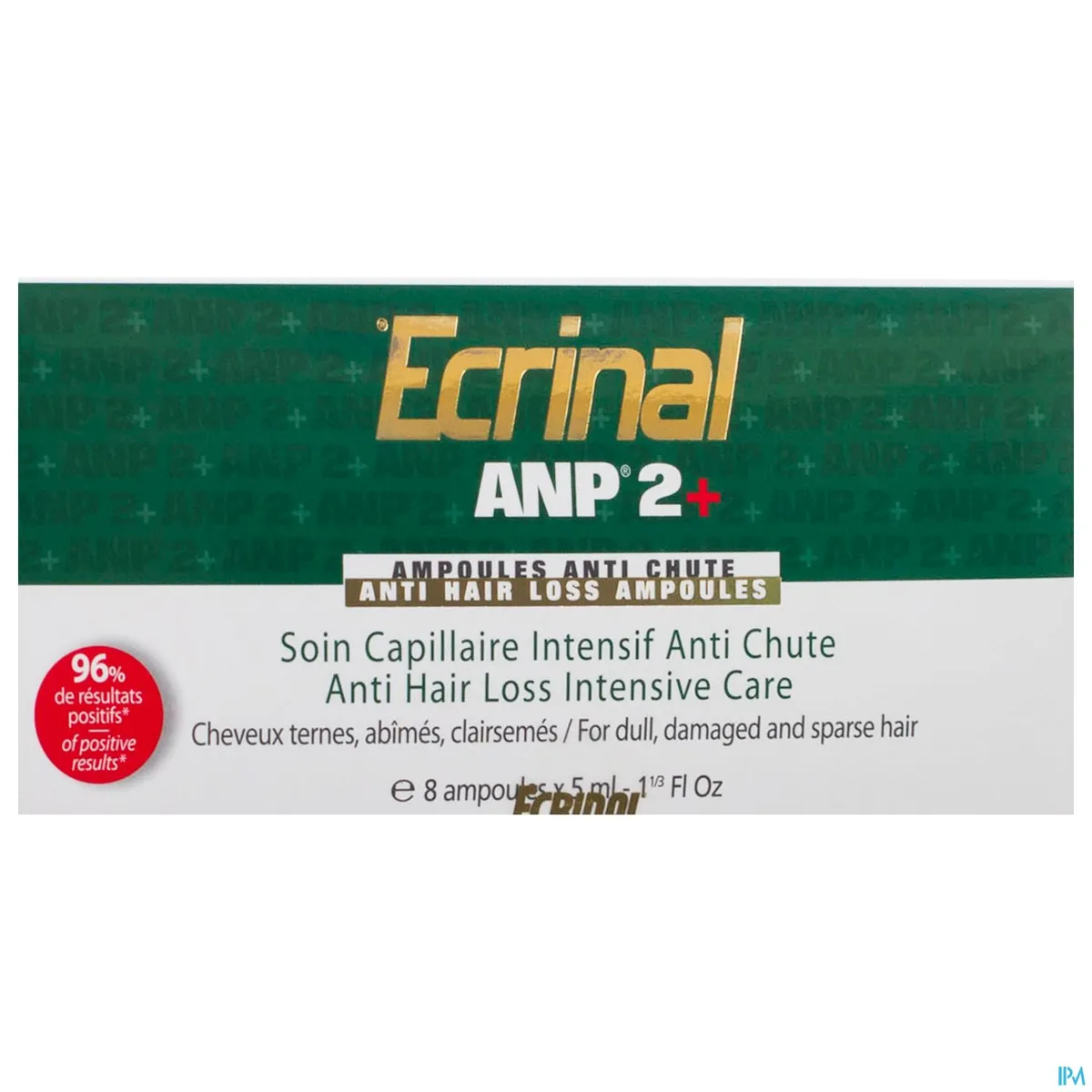 Ecrinal ANP2+ Intensieve Haarverzorging Tegen Uitval 8 Ampullen x 5ml