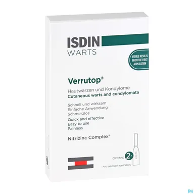 ISDIN Verrutop Warts Solution 4 Ampullen x0,1ml