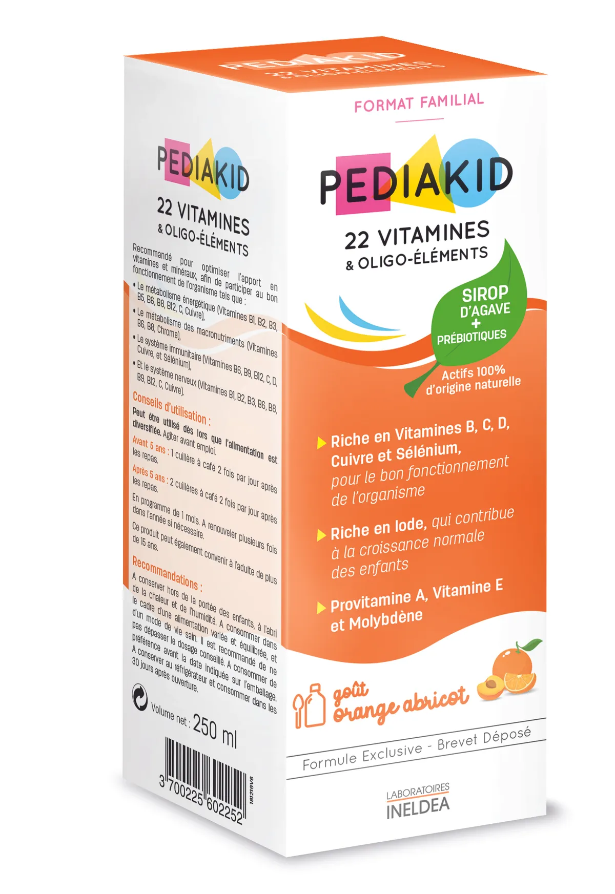 Pediakid 22 Vitamines & Oligo Elements Sirop 250ml