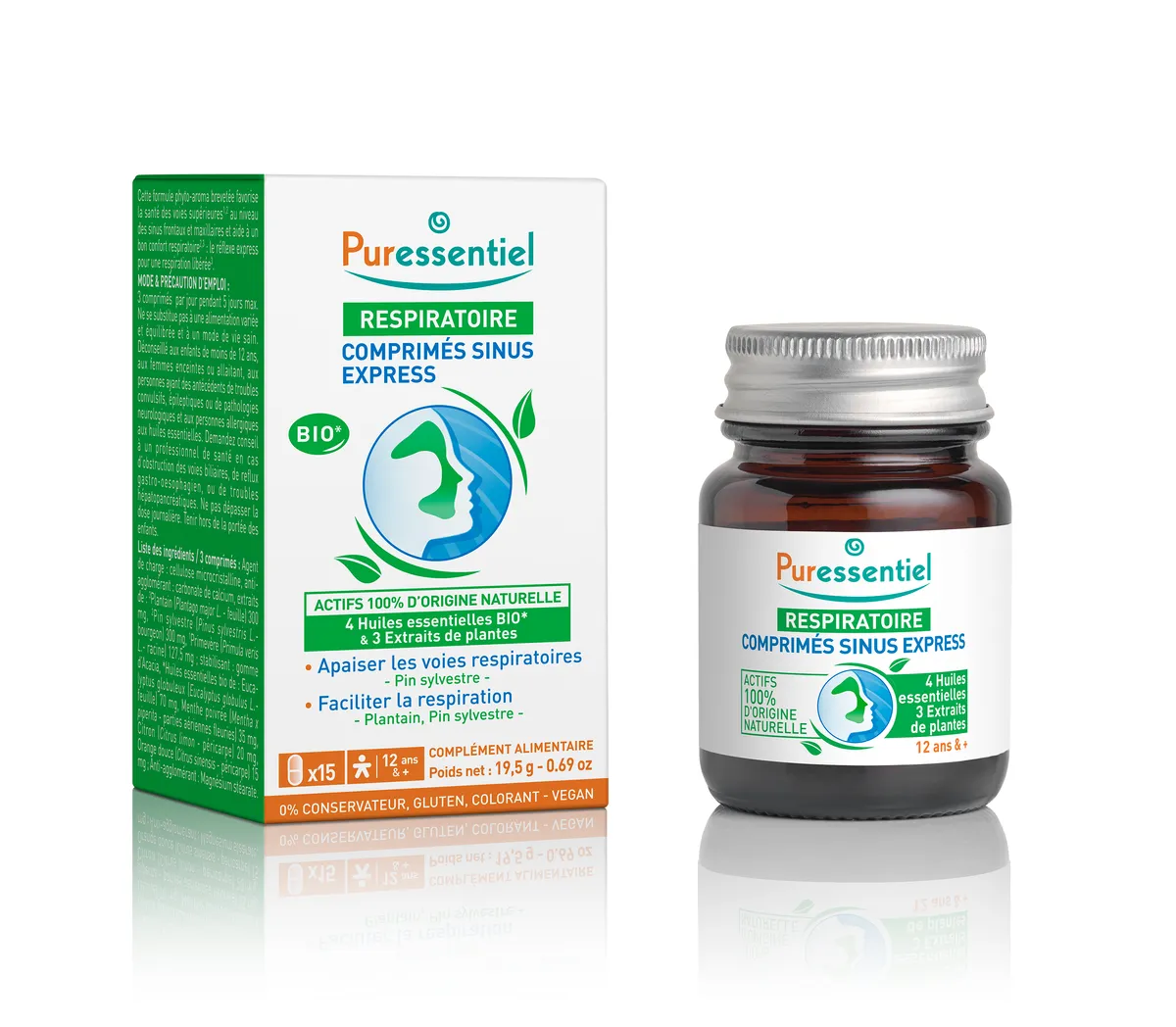 Puressentiel Sinus Express 15 Comprimés