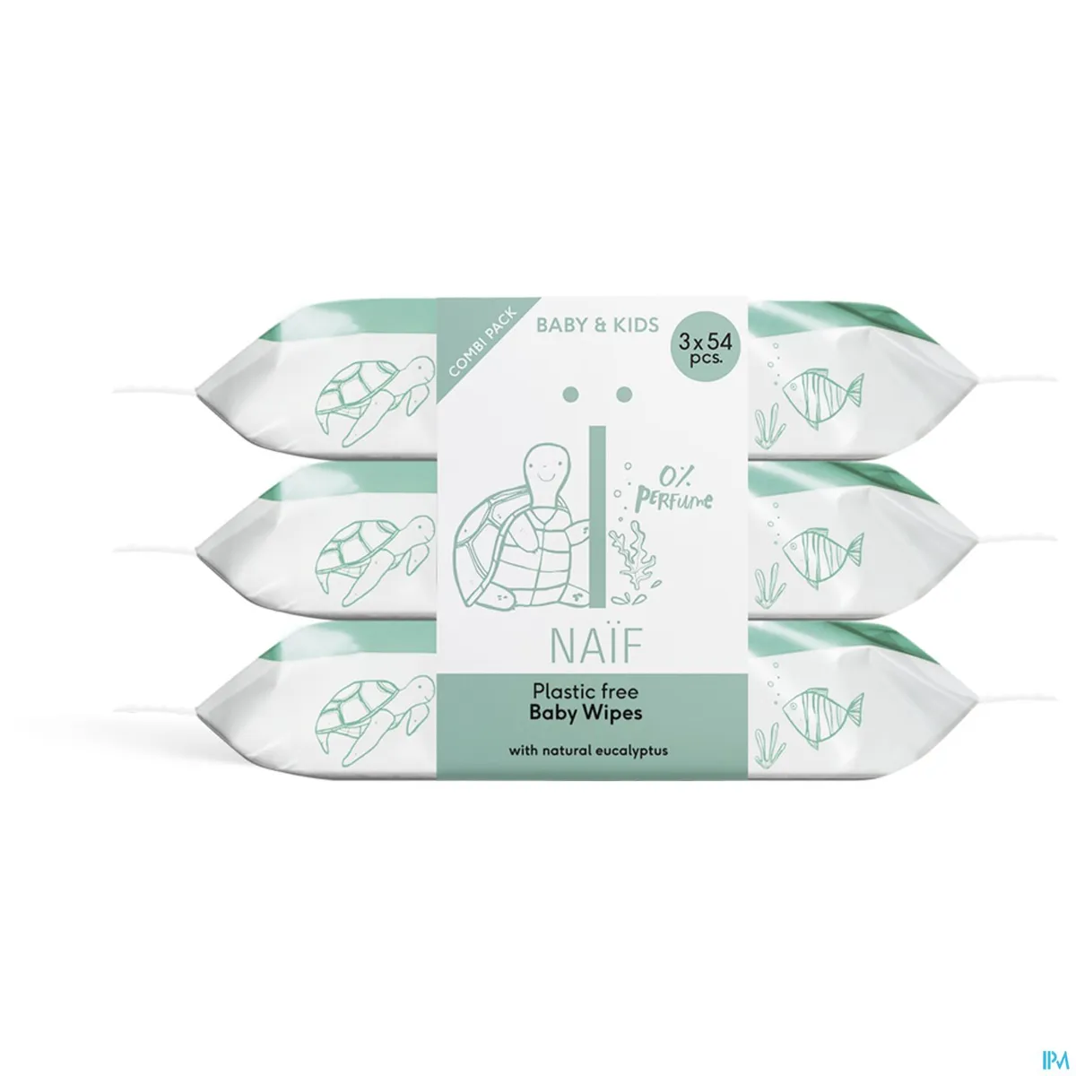 Naïf Baby & Kids Lingettes à l'Eau 3x54 Pièces