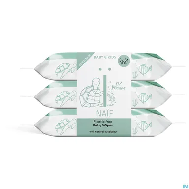 NAÏF BABY & KIDS PLASTICVRIJE WATER BILLENDOEKJES 3 PACK