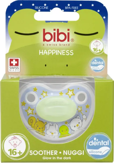 BIBI Happiness Sucette Glow in the Dark (plus de 16 mois)