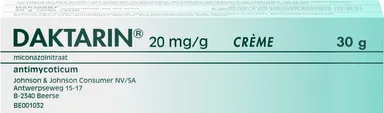 Daktarin 20mg/g Crème Contre Les Mycoses 30g