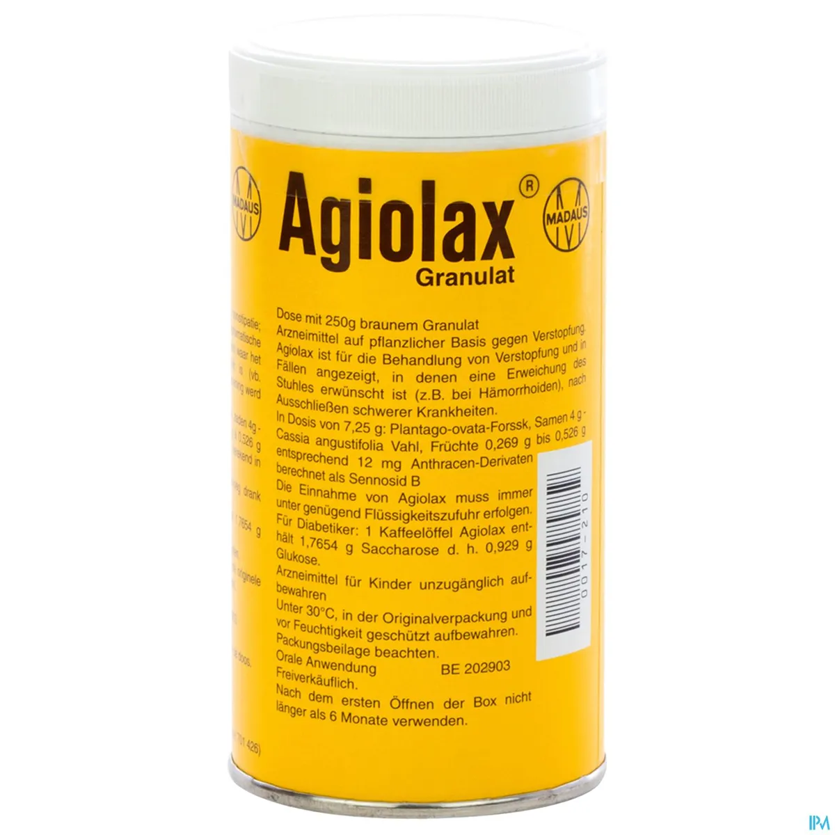 Agiolax korrels 250g