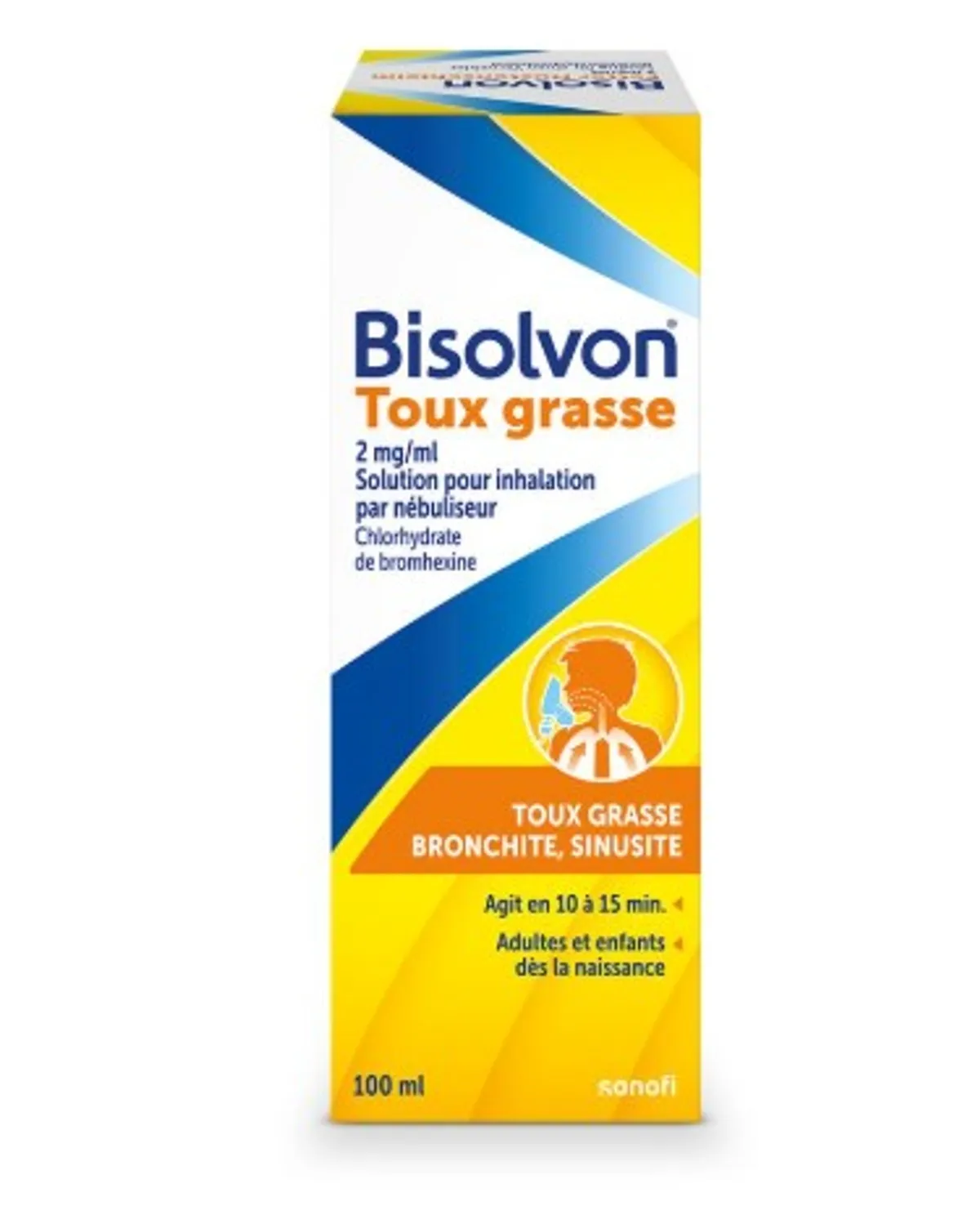 Bisolvon 2mg/ml Solution pour Inhalation par Nébuliseur 100ml