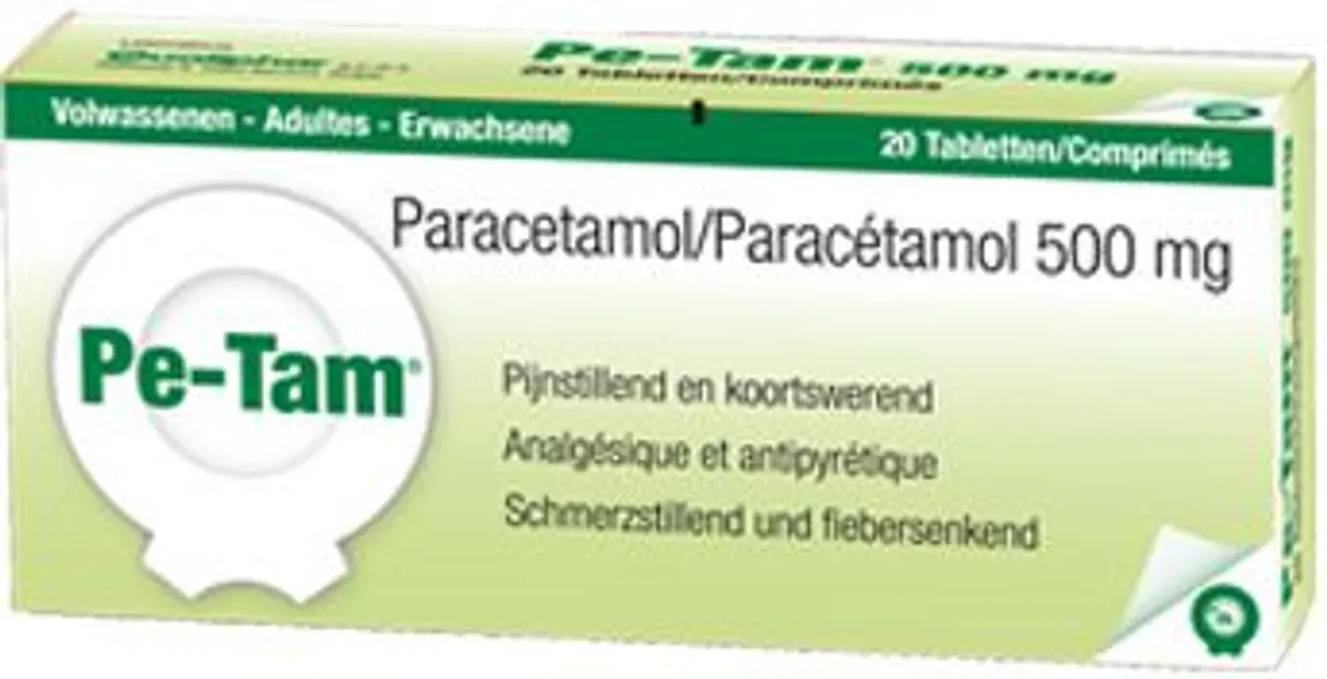 Pe-Tam 500mg 20 Comprimés
