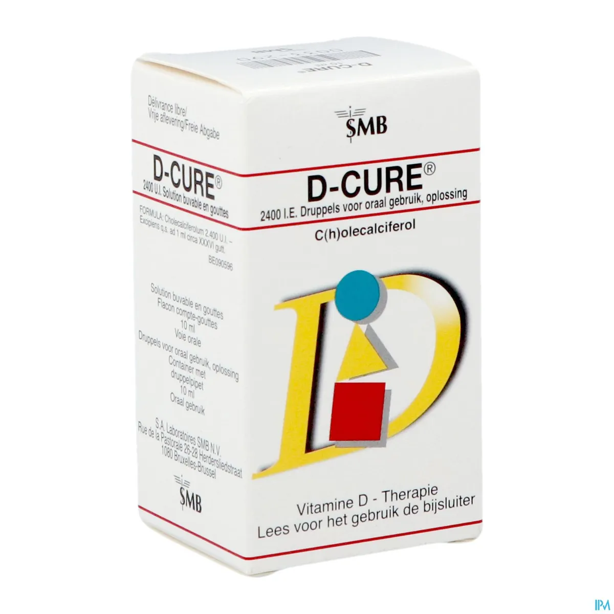 D-Cure 2.400 UI drinkbare oplossing in druppels 10ml