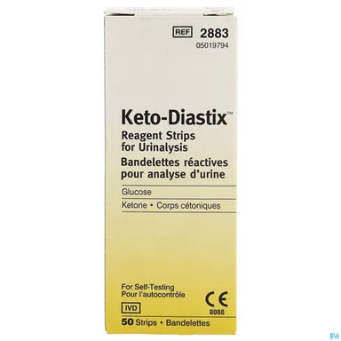 Keto-diastix Strips 50 A 2883 B 51