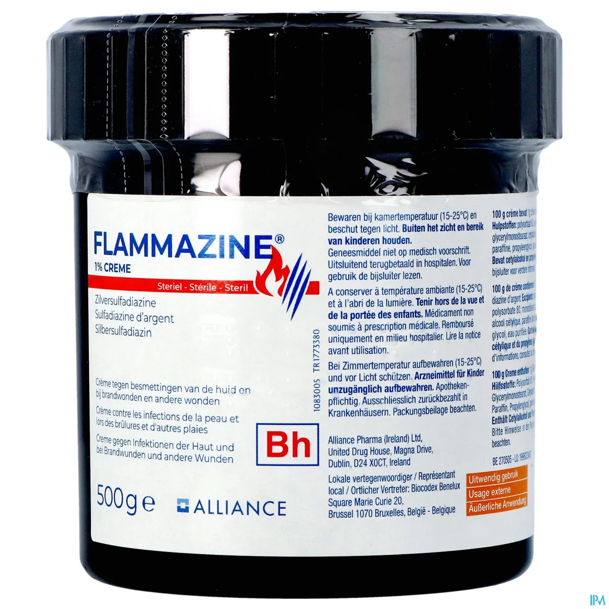 Flammazine 1% Crème 500g