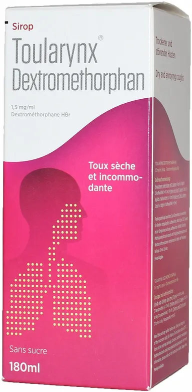 Toularynx Dextromethorphan 1,5mg/ml Sirop 180ml