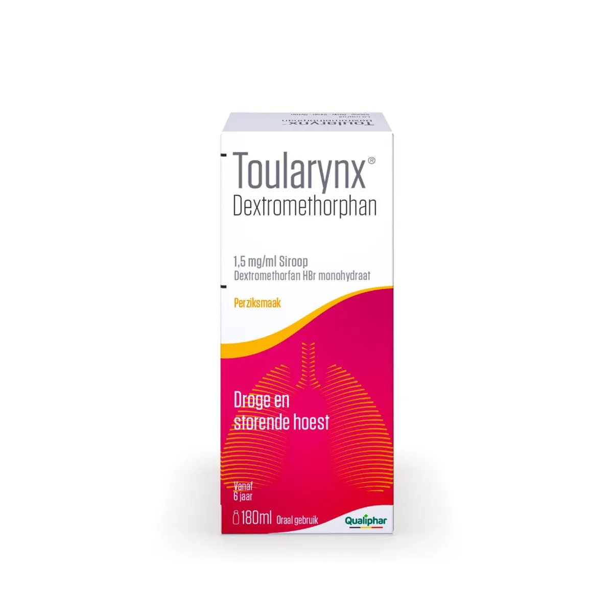 Toularynx Dextromethorfan 1,5mg/ml Siroop 180ml