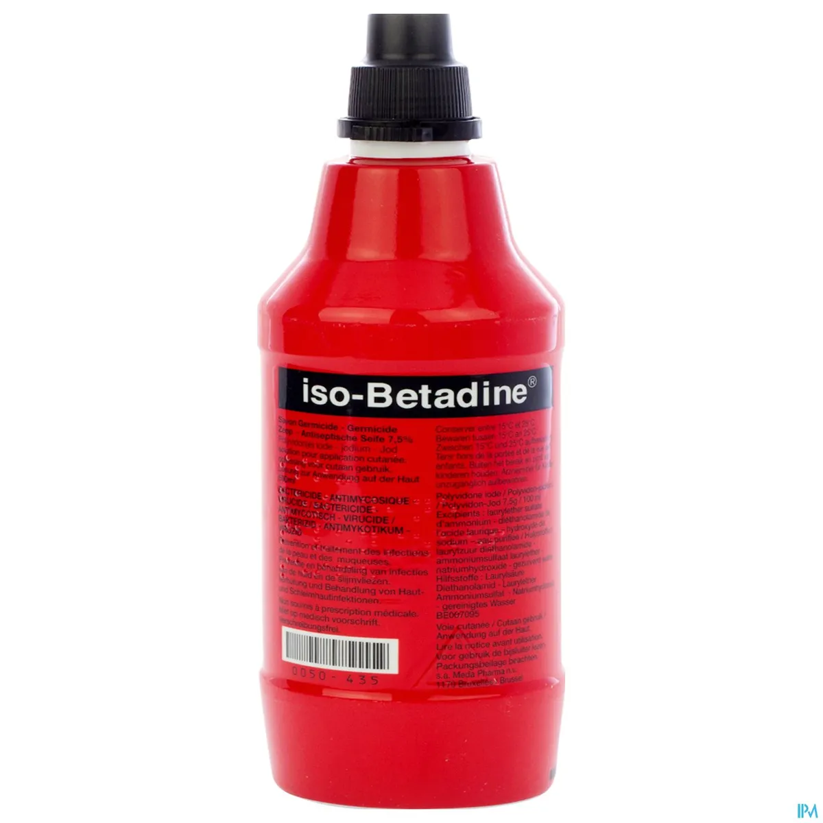 iso-Betadine Germiocide Zeep 7,5% Oplossing voor Cutaan Gebruik 500ml