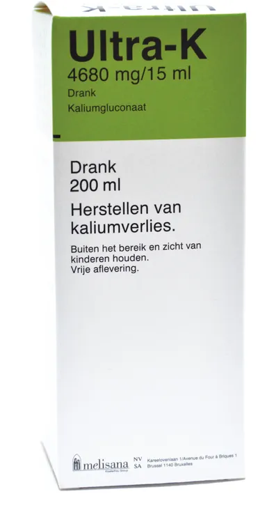 Ultra K Drinkbare Oplossing Kalium 200ml