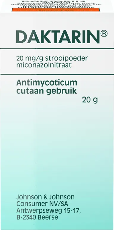 Daktarin 20mg/g Poeder Tegen Voetschimmel 20g