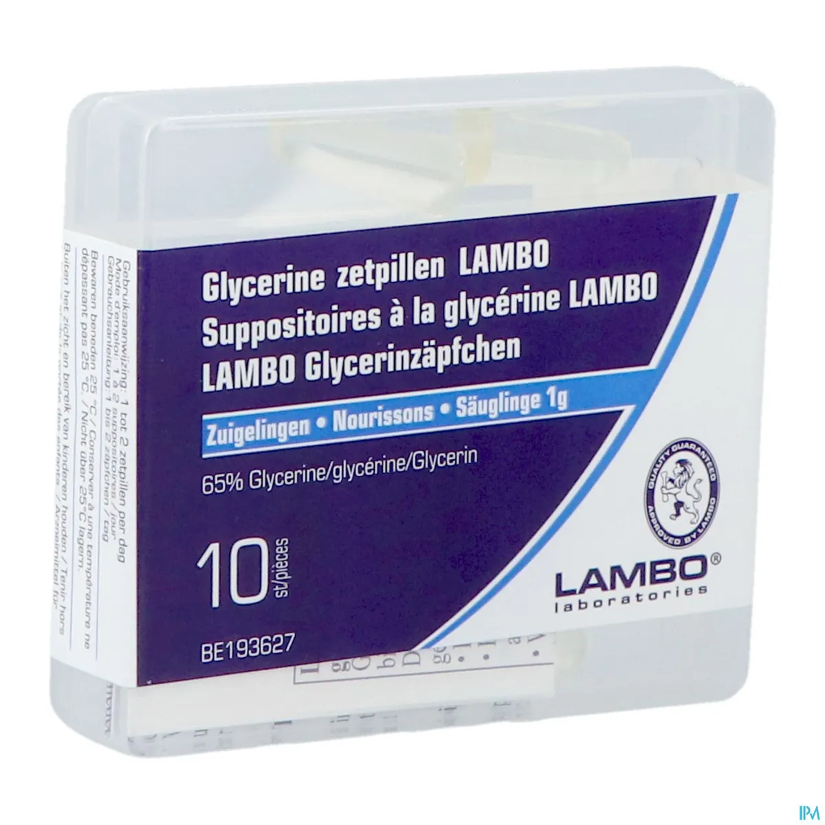 Glycérine Lambo 10 Suppositoires pour Bébés