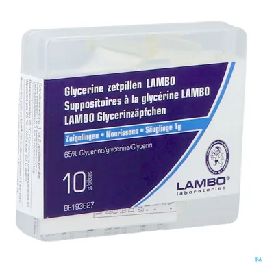 Glycérine Lambo 10 Suppositoires pour Bébés