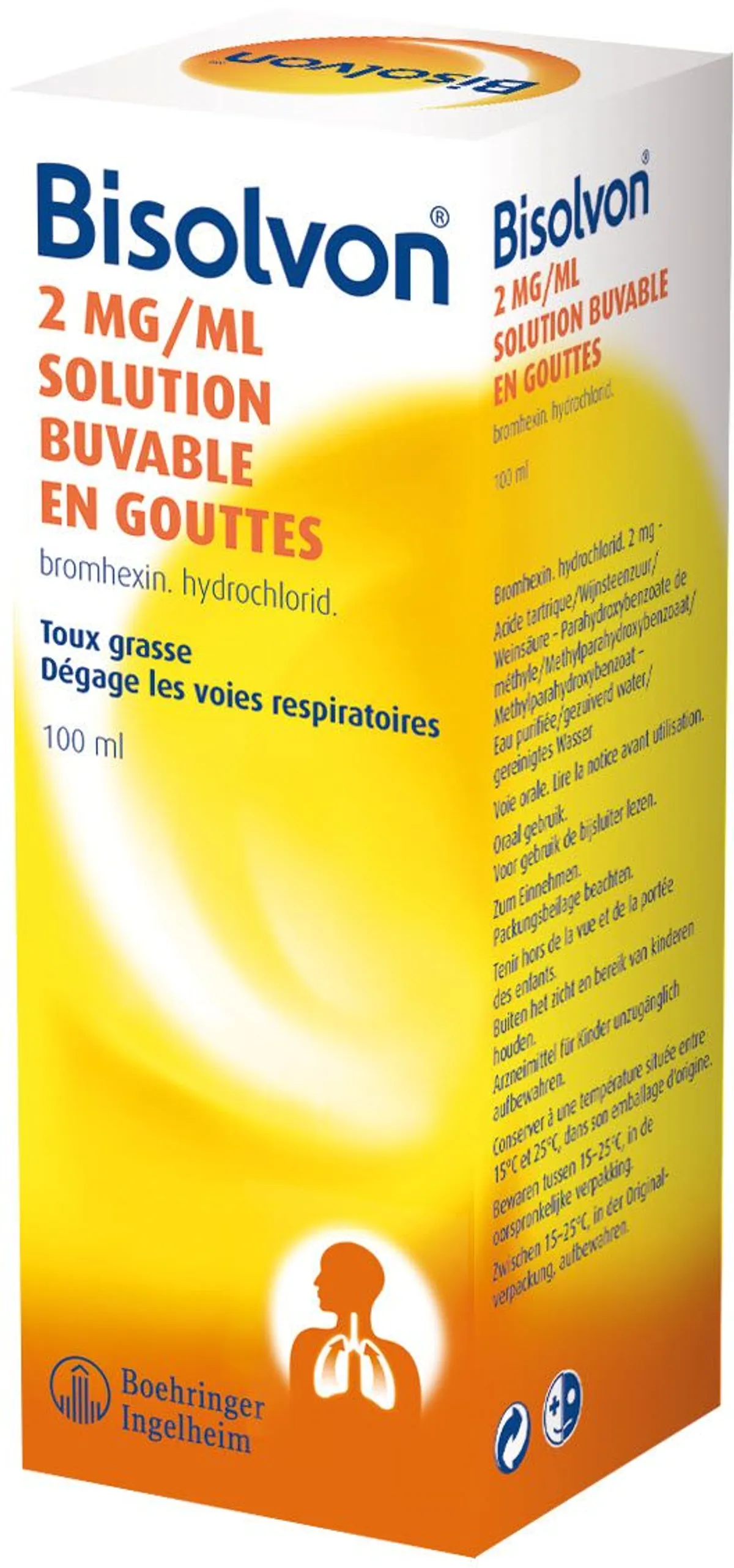 Bisolvon 0.2% Solution Buvable en Gouttes 100ml