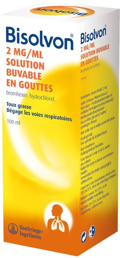 Bisolvon 0.2% Solution Buvable en Gouttes 100ml
