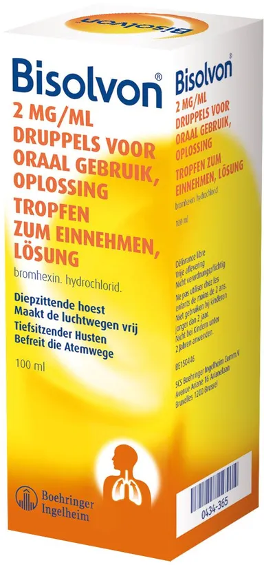 Bisolvon 0,2% Drinkbare Oplossing in Druppels 100ml