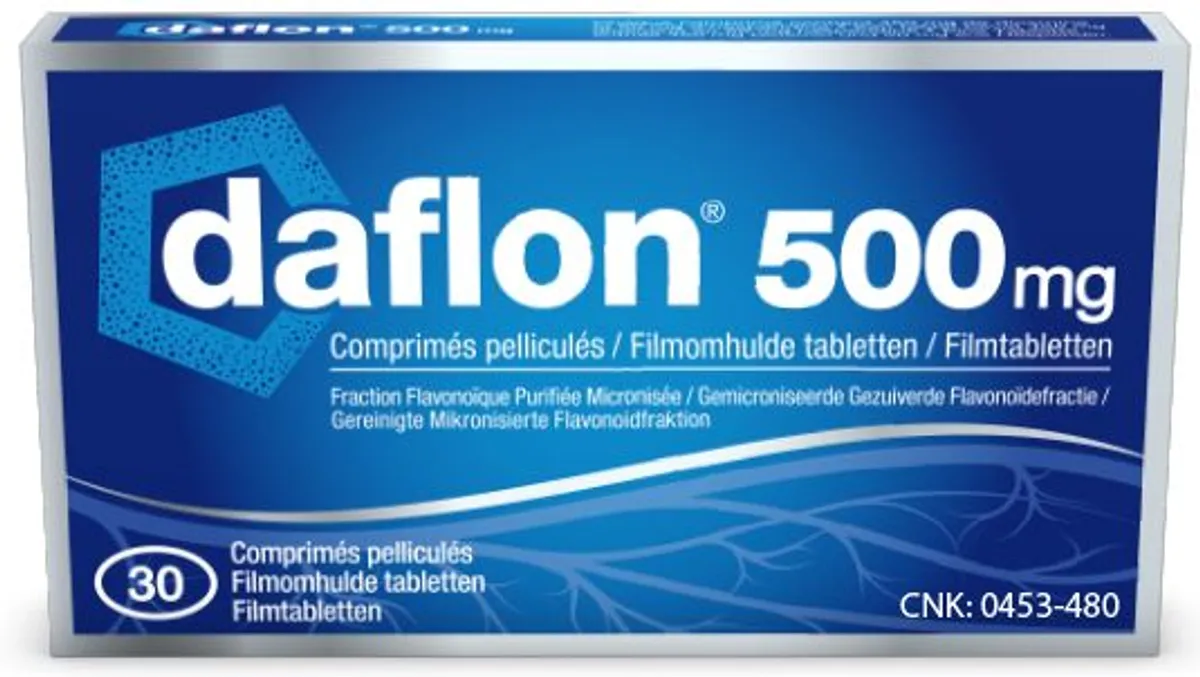 Daflon 500mg 30 Comprimés