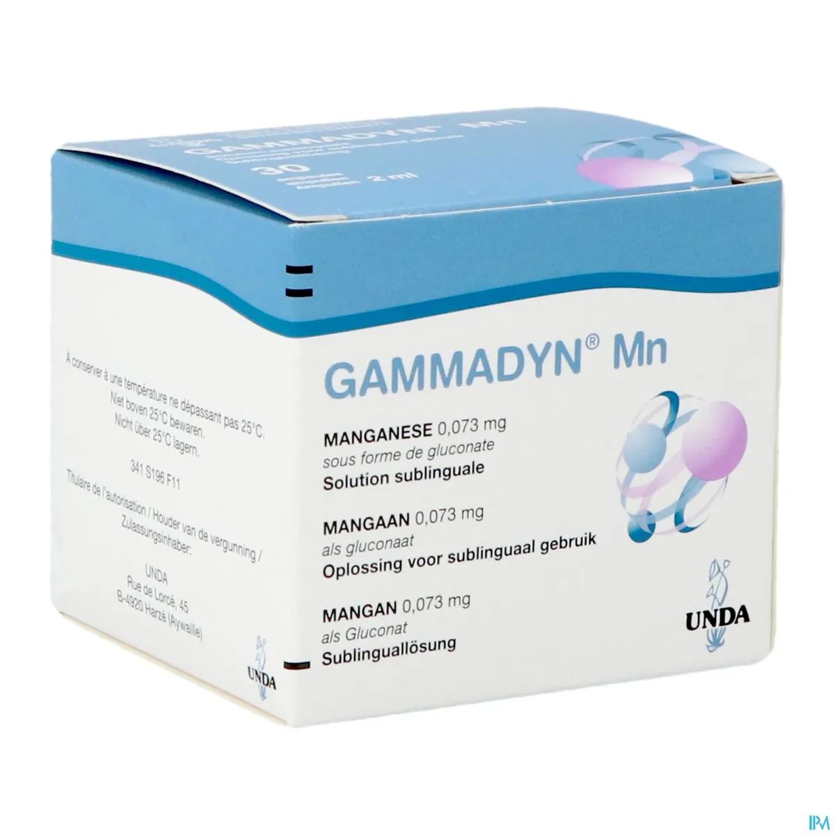 Gammadyn Mangaan (Mn) Ampullen 30x2ml Unda