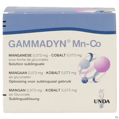 Gammadyn Manganèse (Mn) Cobalt (Co) Ampoules 30x2ml Unda