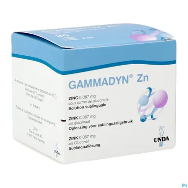 Gammadyn Zinc (Zn) Ampoules 30x2ml Unda