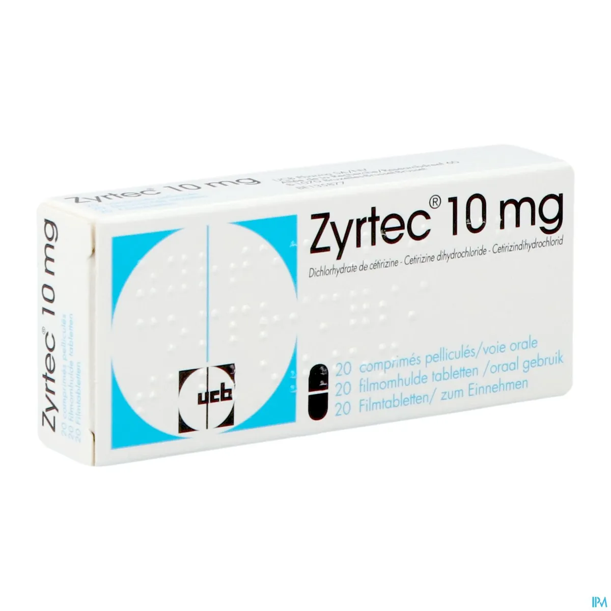 Zyrtec 10mg 20 Comprimés