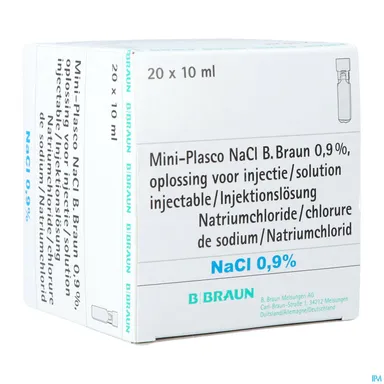 Mini Plasco Nacl 0,9% Amp 20x10 ml