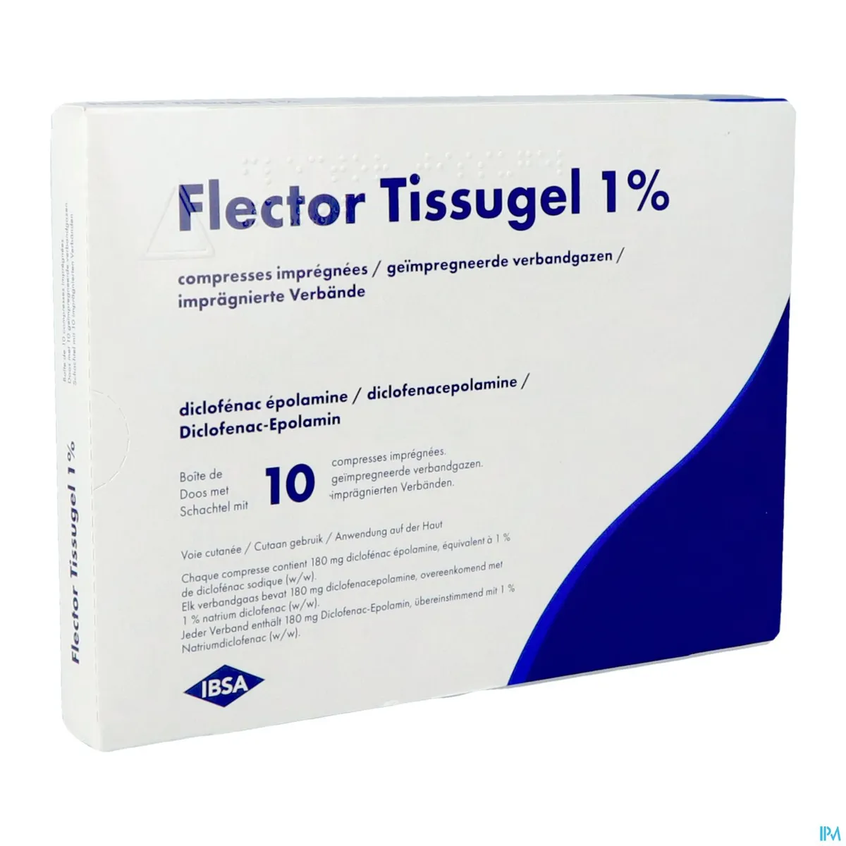 Flector Tissugel 10 Geïmpregneerde Kompressen