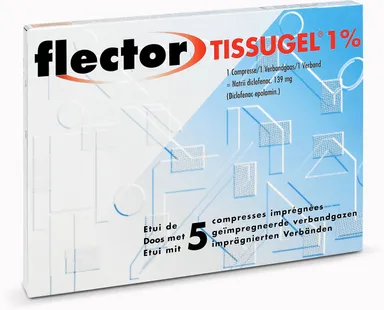 Flector Tissugel 5 Compresses Imprégnées