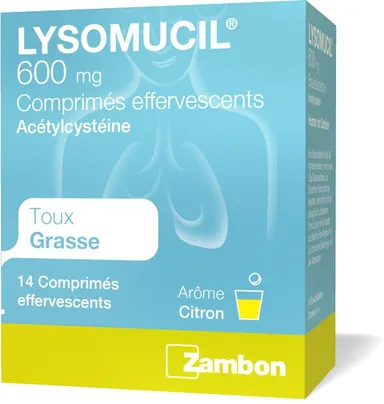 Lysomucil 600mg 14 Comprimés Effervescents