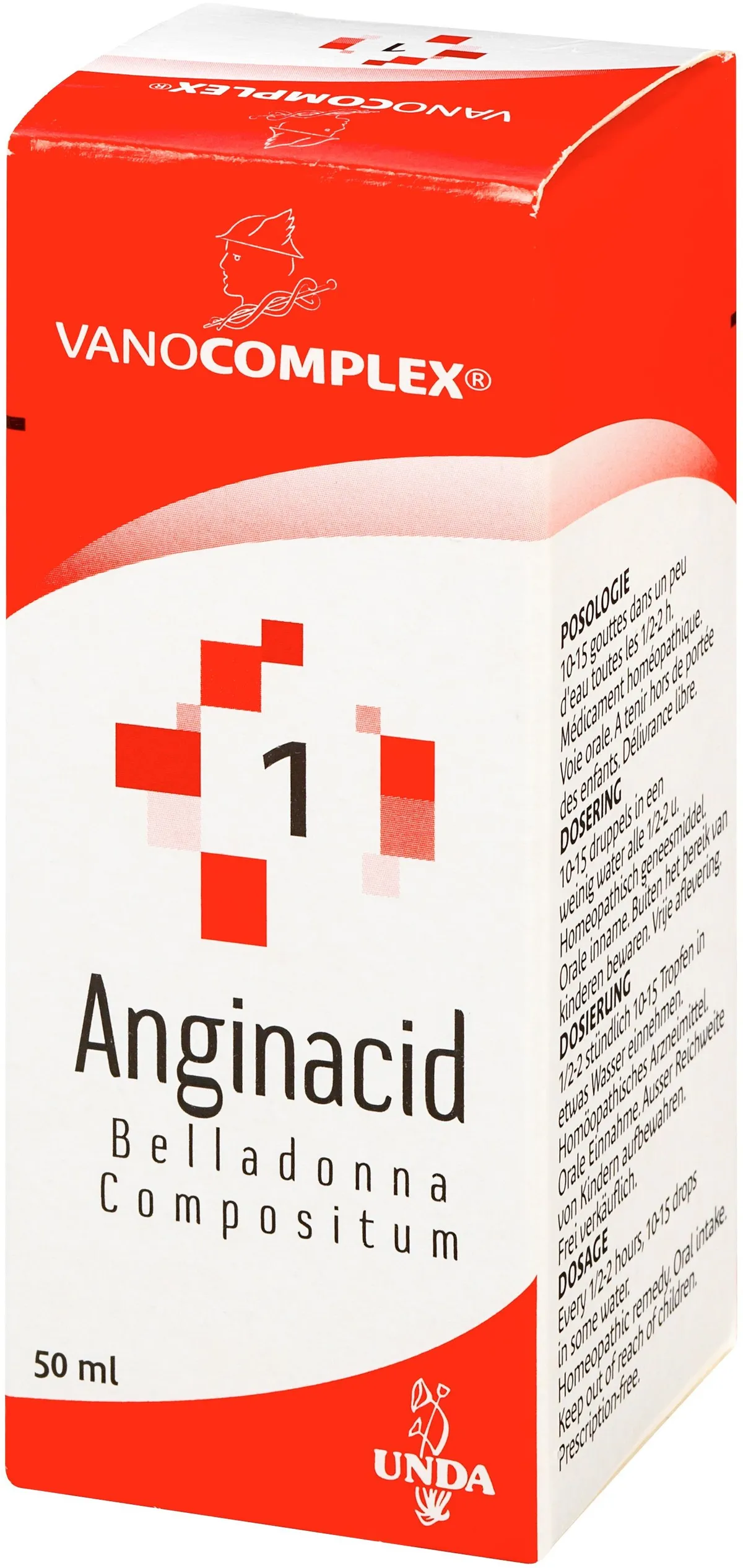 Vanocomplex N 1 Anginacid Gouttes 50ml Unda