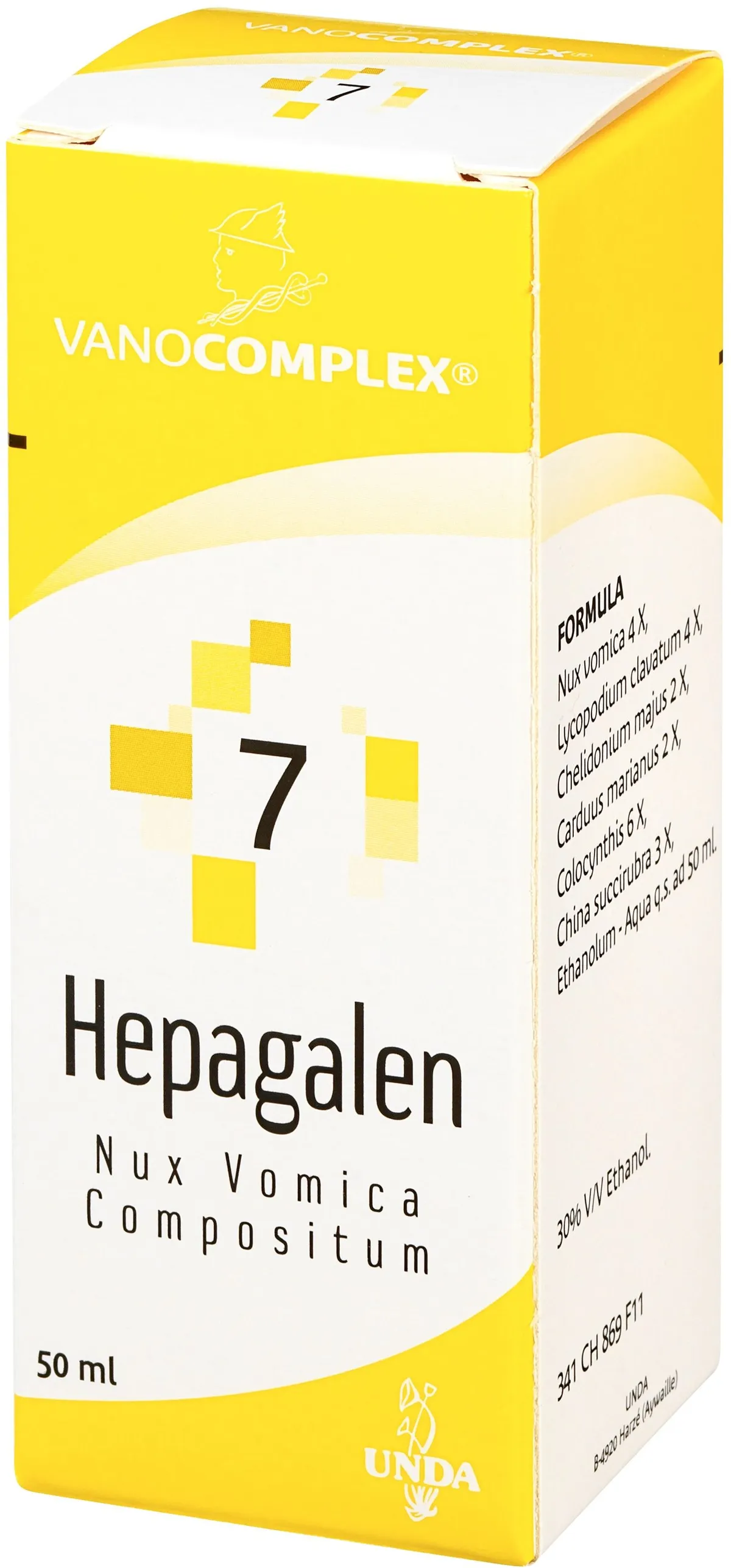 Vanocomplex N 7 Hepagalen Gouttes 50ml Unda