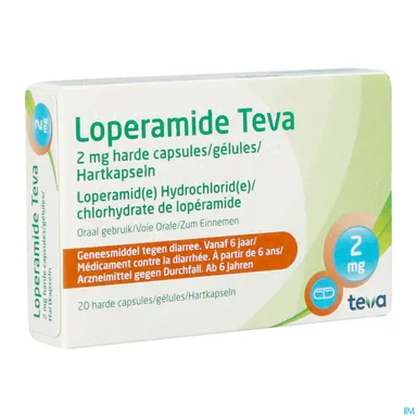 Loperamide Teva 2mg 20 Capsules