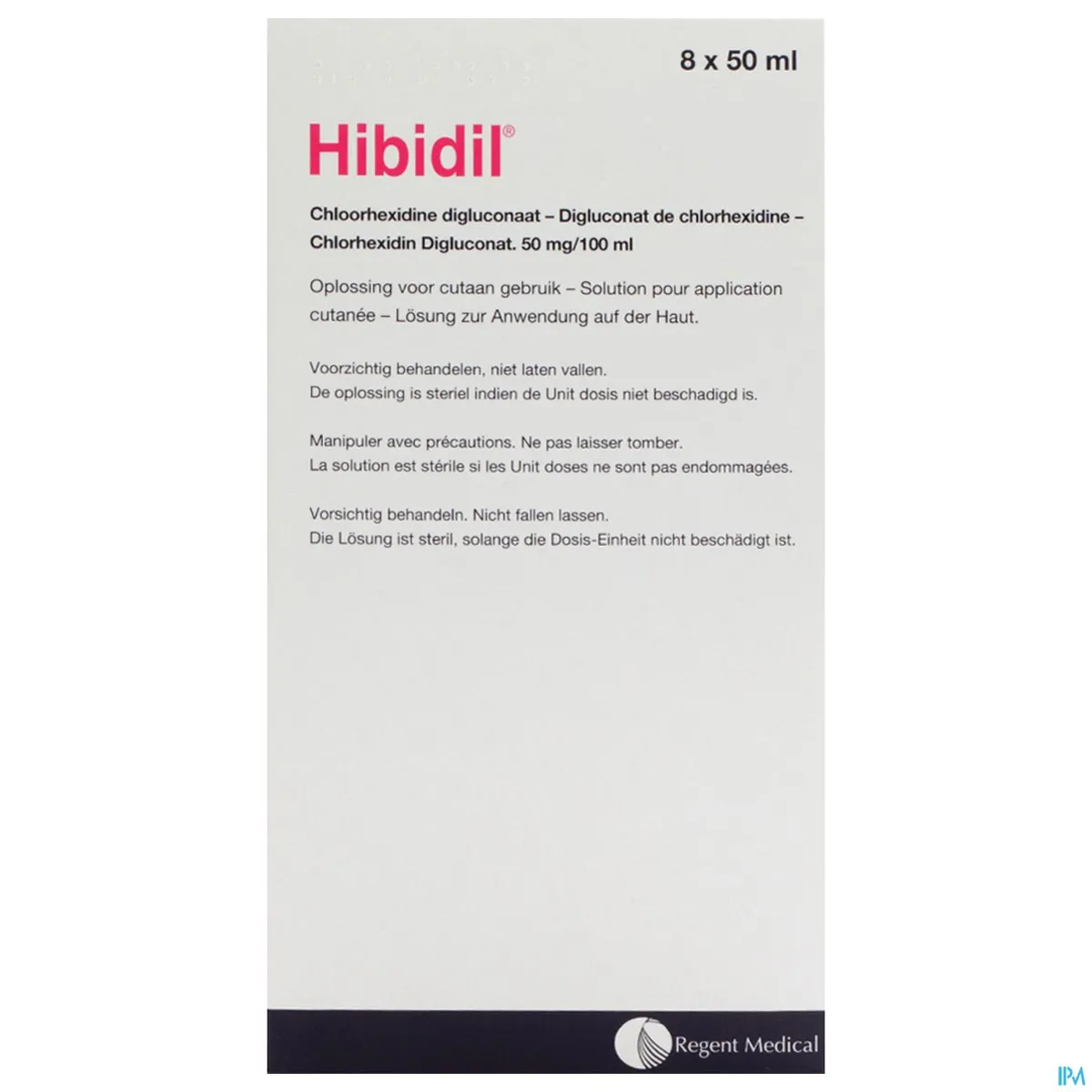 Hibidil Oplossing 8x50ml Unidosis