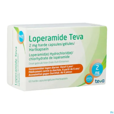 Loperamide Teva 2mg 60 Capsules