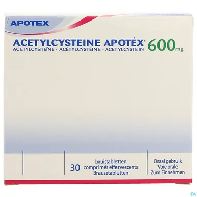 Acetylcysteine Apotex 600mg 30 Bruistabletten