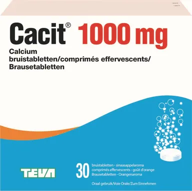Cacit 1000mg 30 Comprimés Effervescents